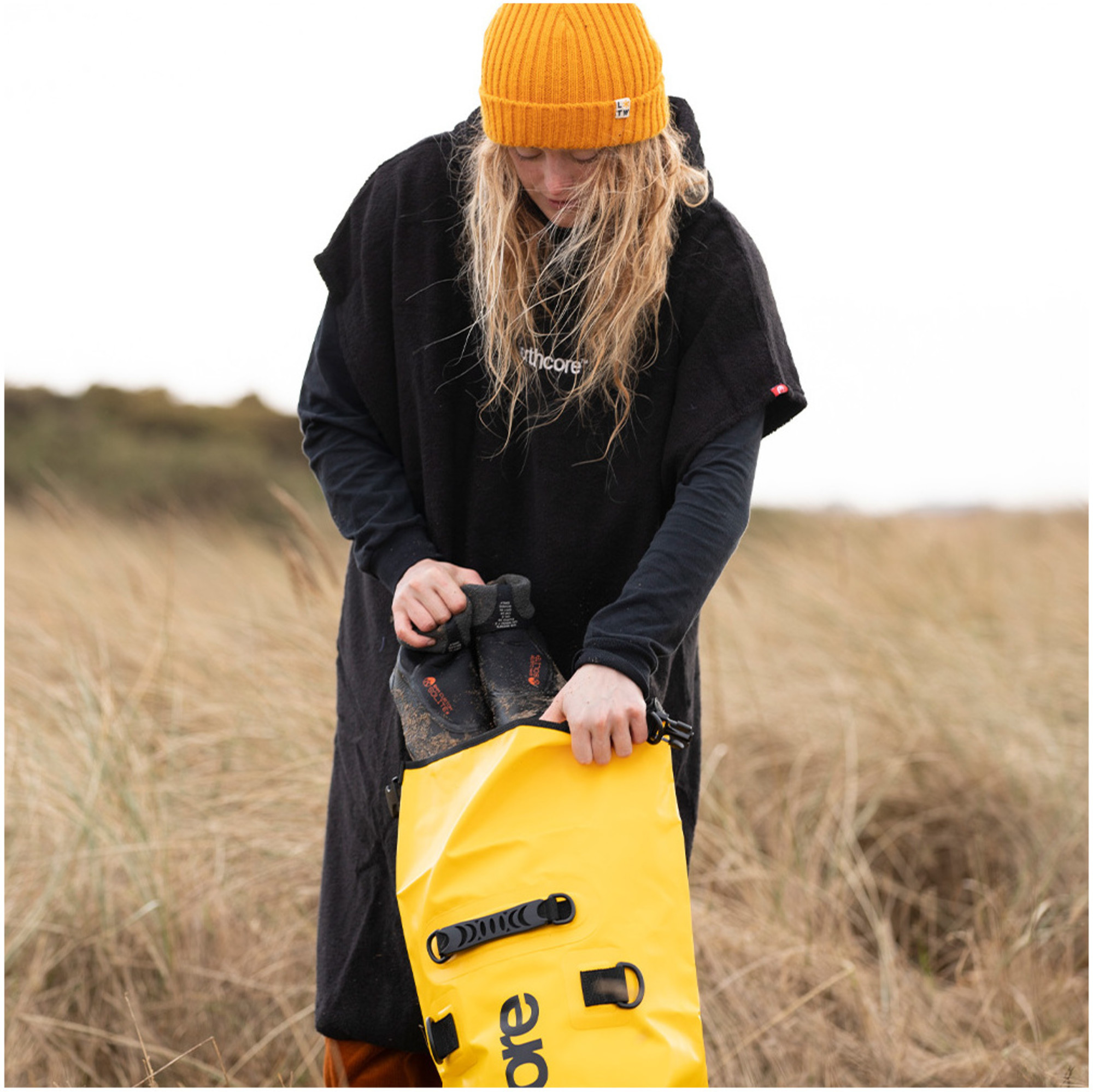 2024 Northcore 40Ltr Dry Bag / Back Pack NOCO67D - Yellow - Accessories ...